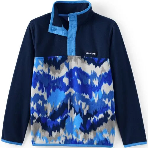 Kids Anyweather Fleece Snap Neck Pullover