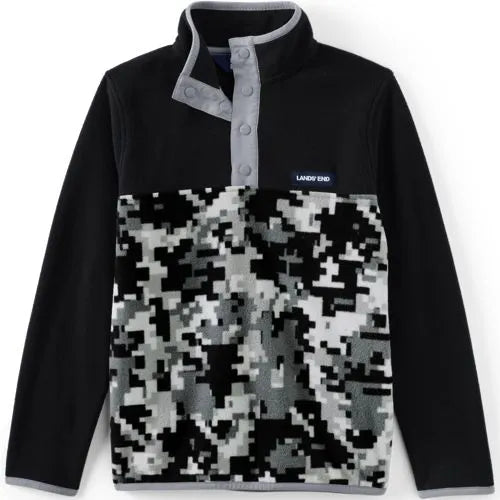 Kids Anyweather Fleece Snap Neck Pullover