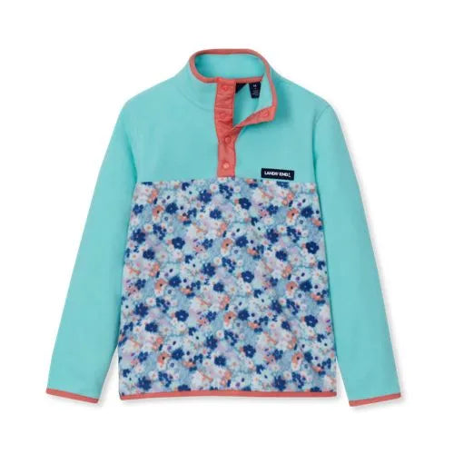 Kids Anyweather Fleece Snap Neck Pullover