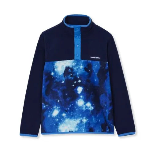 Kids Anyweather Fleece Snap Neck Pullover