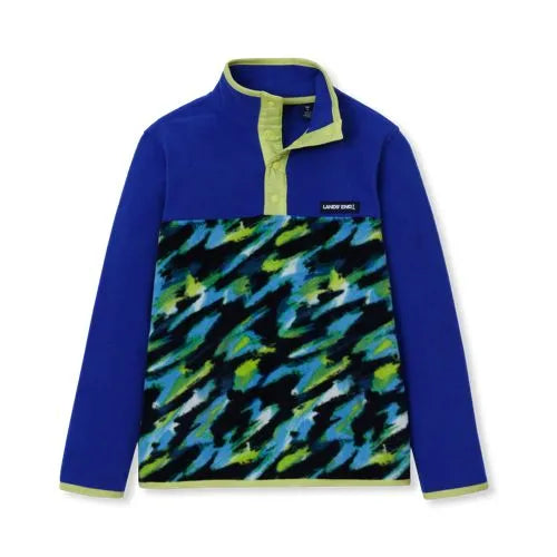Kids Anyweather Fleece Snap Neck Pullover