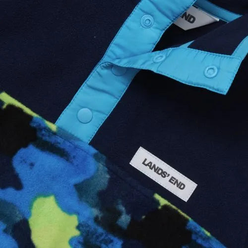 Kids Anyweather Fleece Snap Neck Pullover