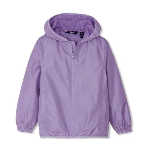 Kids Waterproof Hooded Packable Rain Jacket