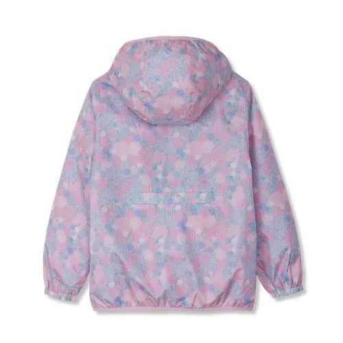 Kids Waterproof Hooded Packable Rain Jacket