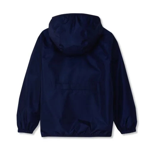 Kids Waterproof Hooded Packable Rain Jacket