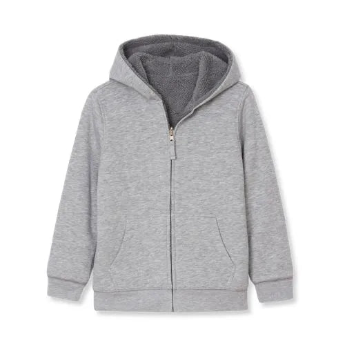 Kids Reversible Sherpa Fleece Hoodie