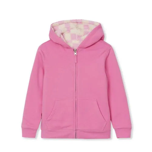 Kids Reversible Sherpa Fleece Hoodie