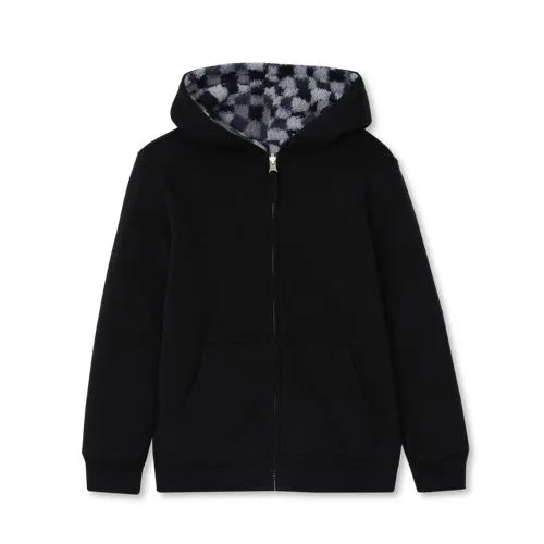 Kids Reversible Sherpa Fleece Hoodie