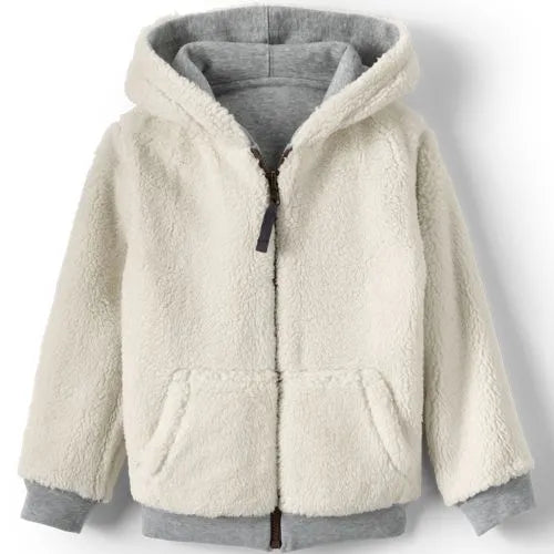 Kids Reversible Sherpa Fleece Hoodie