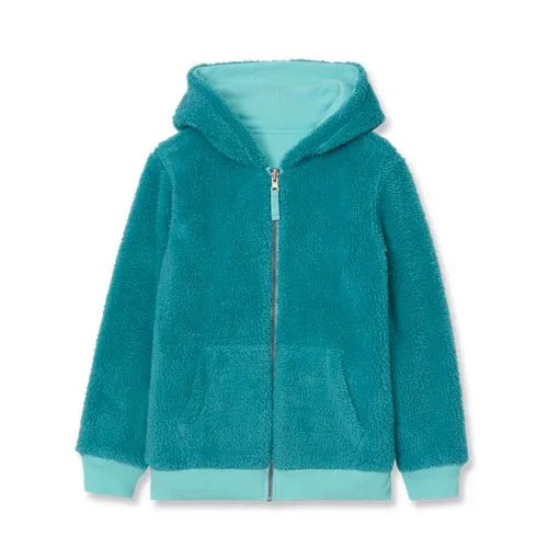 Kids Reversible Sherpa Fleece Hoodie