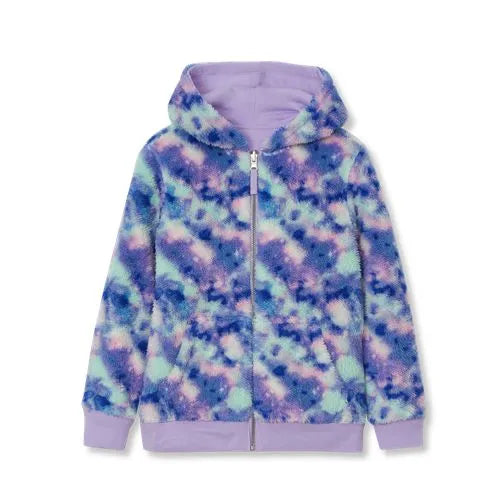 Kids Reversible Sherpa Fleece Hoodie