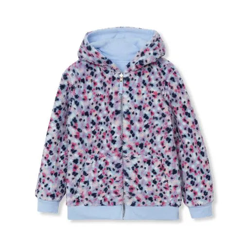 Kids Reversible Sherpa Fleece Hoodie