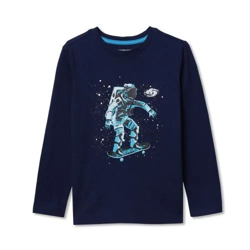 Boys Long Sleeve Graphic Tee