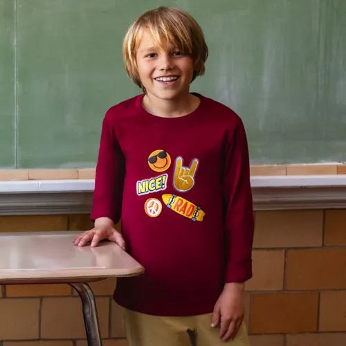 Boys Long Sleeve Graphic Tee