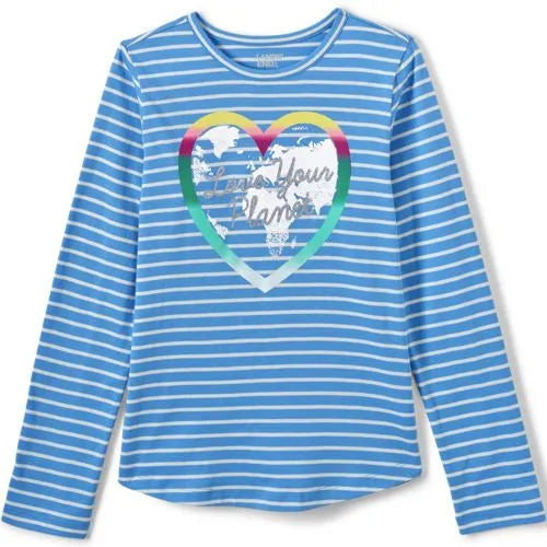Girls Long Sleeve Graphic Tee