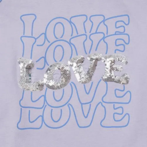 Girls Long Sleeve Raglan Graphic T-Shirt