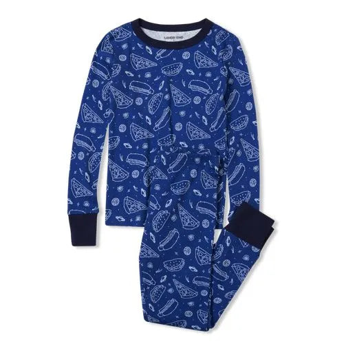 Kids Long Sleeve Top and Bottom Snug Fit Pajama Set