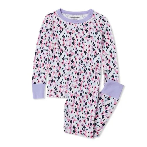 Kids Long Sleeve Top and Bottom Snug Fit Pajama Set