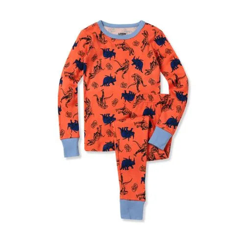Kids Long Sleeve Top and Bottom Snug Fit Pajama Set