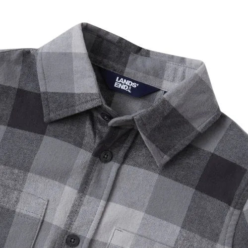 Kids Long Sleeve Flannel Shirt