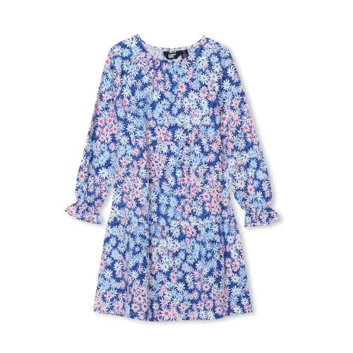 Girls Long Sleeve Tiered Knit Dress