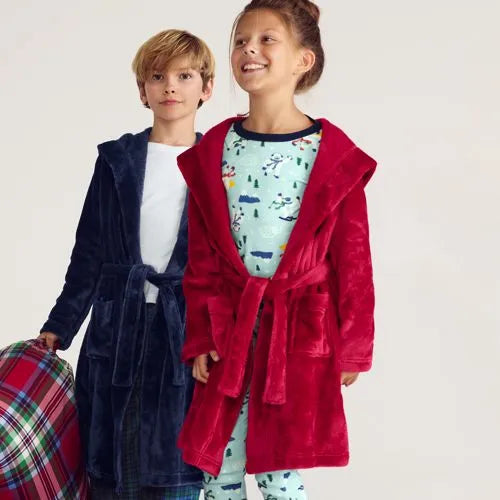 Kids Fleece Hooded Robe
