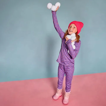 Girls Thermal Base Layer Long Underwear Thermaskin Crew Neck Shirt