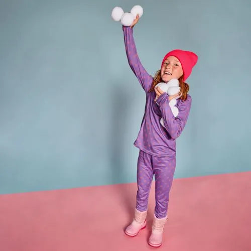 Girls Thermal Base Layer Long Underwear Thermaskin Crew Neck Shirt