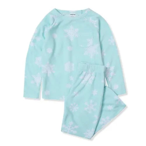 Kids Long Sleeve Pocket Fleece Pajama Set
