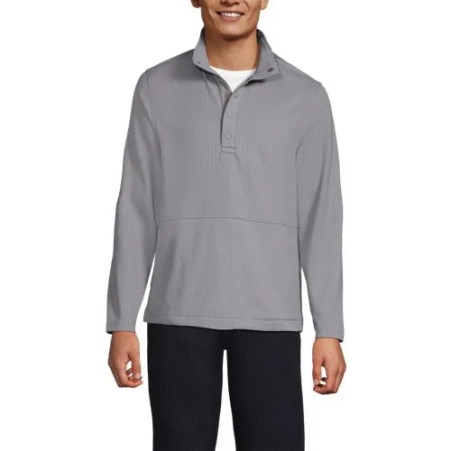 Unisex Grid Tech Snapneck Pullover Shirt