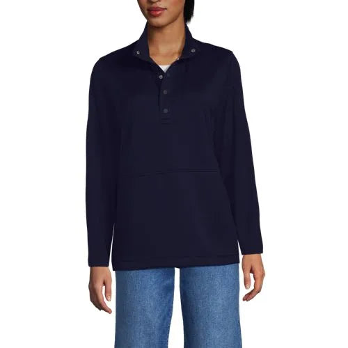Unisex Grid Tech Snapneck Pullover Shirt
