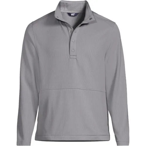 Unisex Grid Tech Snapneck Pullover Shirt