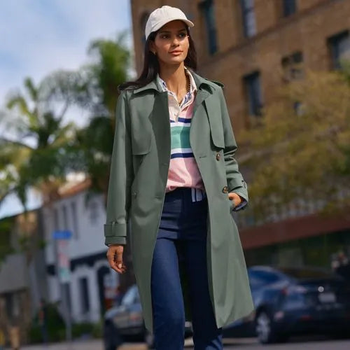 Women's Squall Waterproof Modern Trench Raincoat