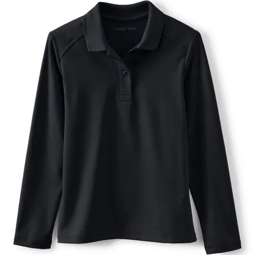 School Uniform Girls Long Sleeve Feminine Fit Rapid Dry Polo Shirt