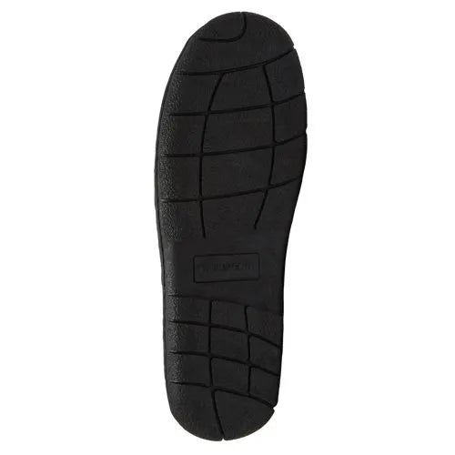 Men's Flannel Lined Suede Slip On Moccasin Slippers