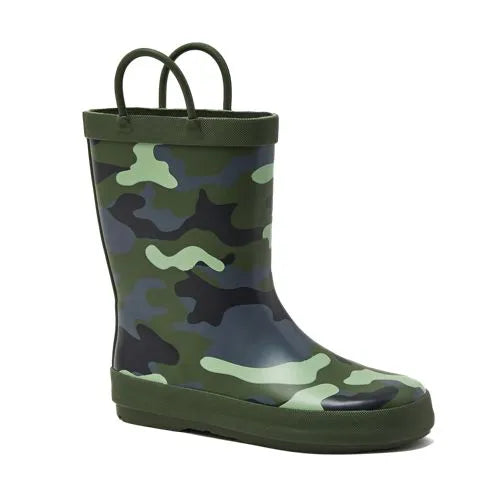 Kids Pull On Splash Rubber Rain Boots