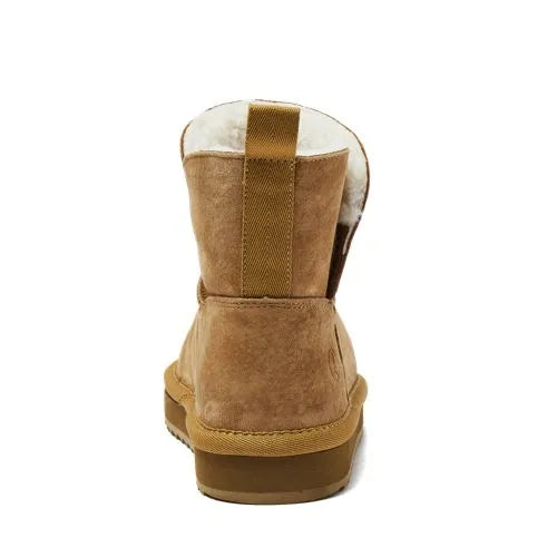 Kids Lined Suede Indoor Outdoor Boots