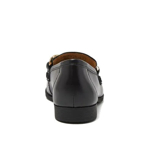 Women's Chain Leather Loafers