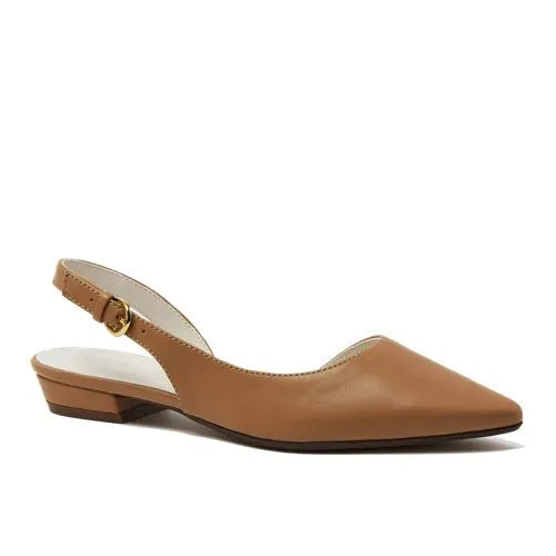 Women's Leather Slingback Low Heels