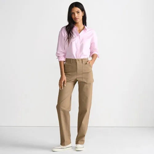 Women's Herringbone Chino High Rise Utility Pants