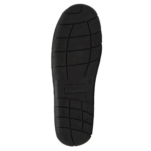 Men's Fuzzy Lined Suede Moccasin Slippers