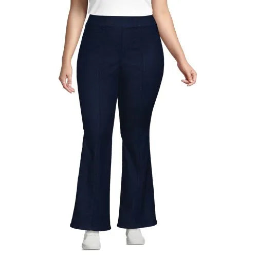 Women's Adaptive Lycra High Rise Pull On Flare Jeans