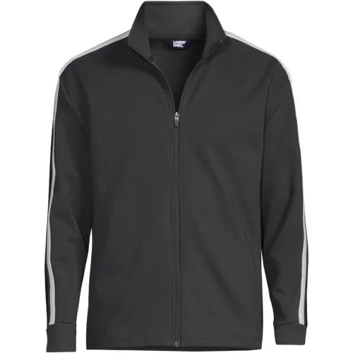Men's Long Sleeve Knit Twill Track Full Zip
