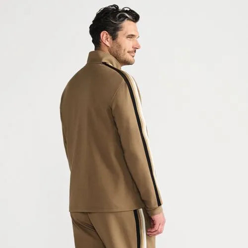 Men's Long Sleeve Knit Twill Track Full Zip