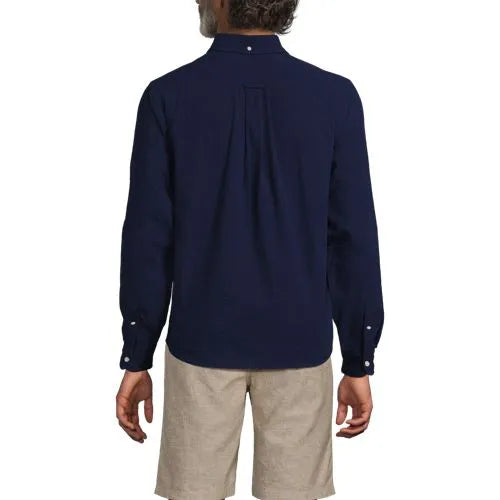 Men's Long Sleeve Seersucker Shirt