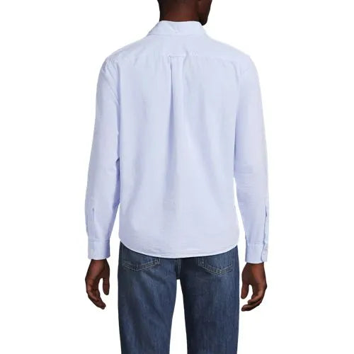 Men's Long Sleeve Seersucker Shirt