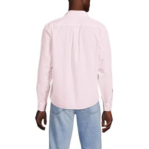 Men's Long Sleeve Seersucker Shirt