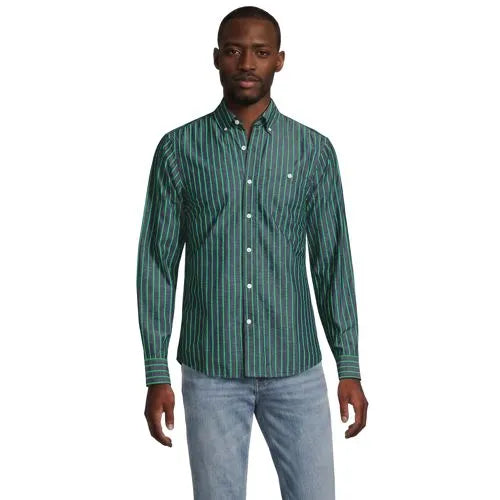 Men's Long Sleeve Seersucker Shirt
