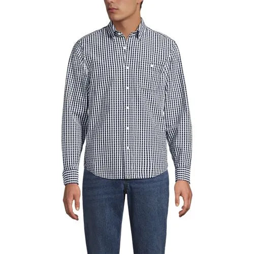 Men's Long Sleeve Seersucker Shirt