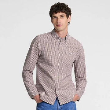 Men's Long Sleeve Seersucker Shirt
